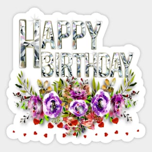 Happy Birthday Greeting Sticker